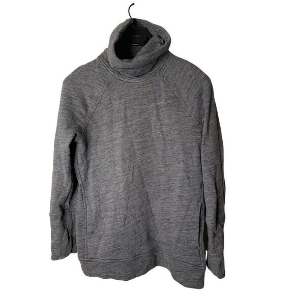 Lululemon Make A Move Funnel Neck Pullover Sweatshirt gray women's size 6 - Picture 2 of 6